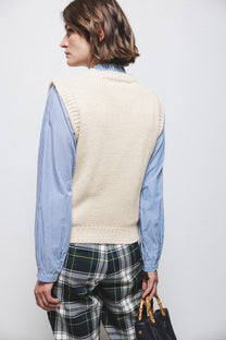 Gilet in maglia strutturata