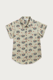 Camicia Bea a maniche corte con stampa Aloha Floral