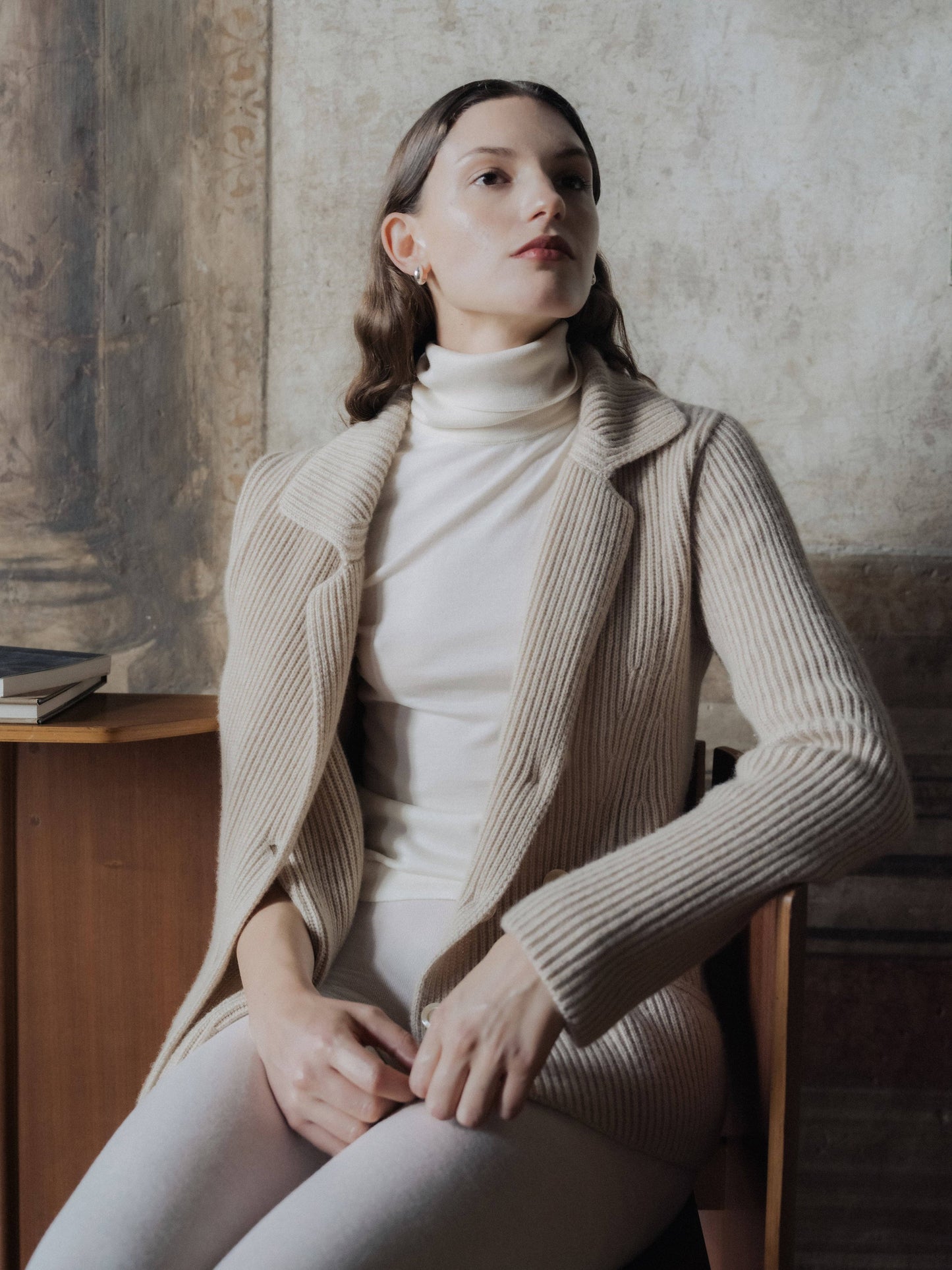 Giacca doppiopetto Bar in puro cashmere