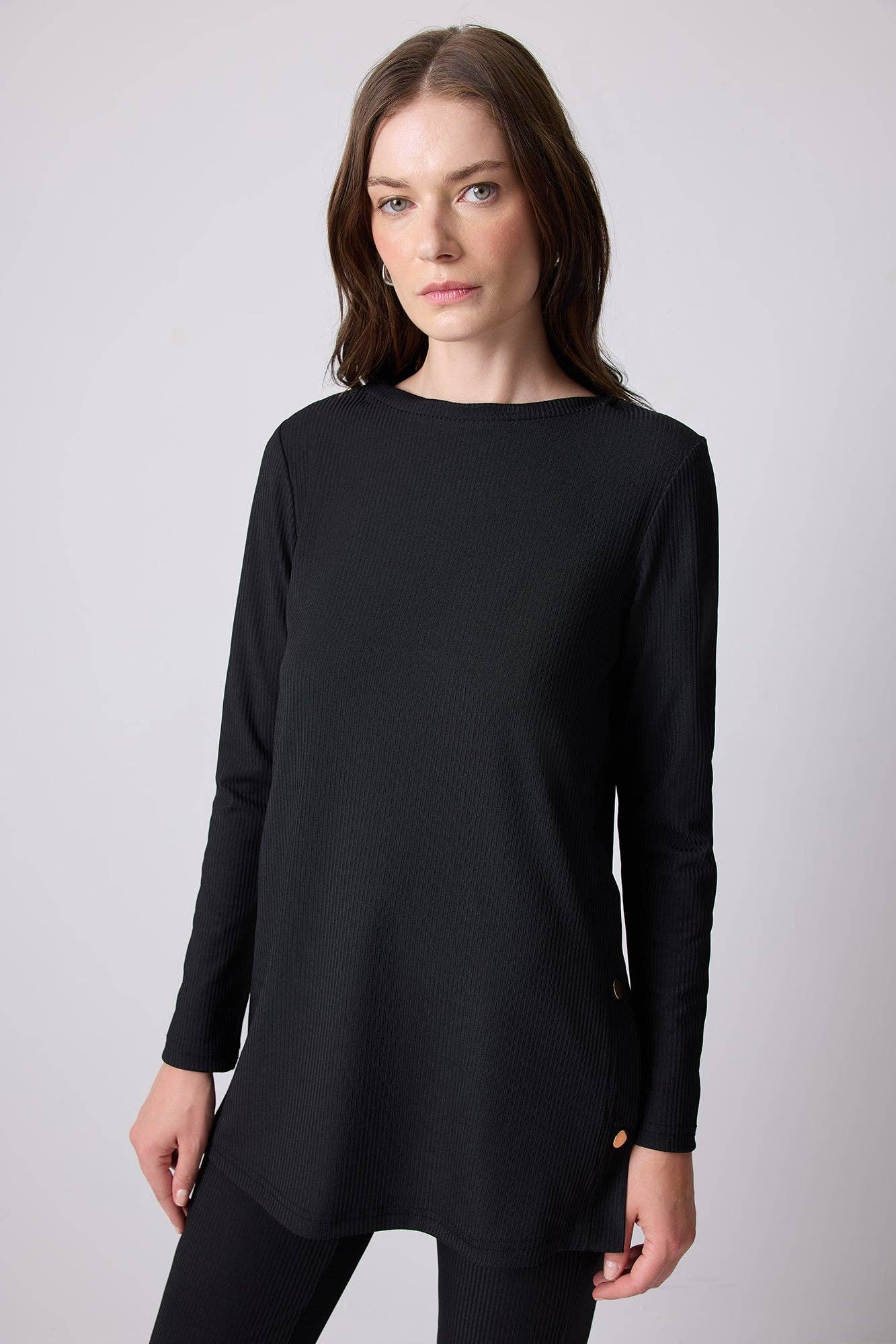 Set tunica e pantaloni a coste in maglia