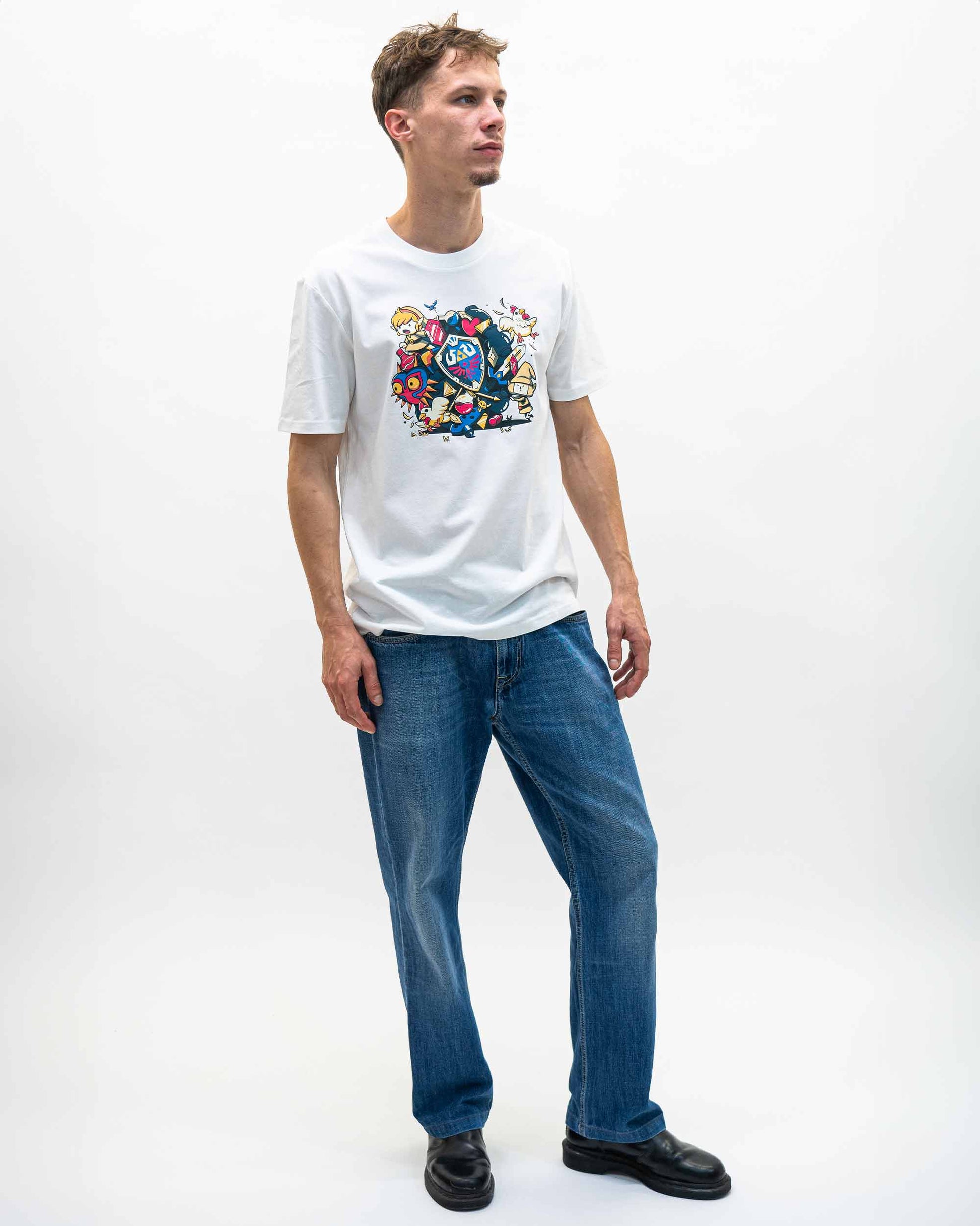 T-shirt Link Katamari con stampa geek