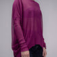 Maxi pullover oversize con scollo a barchetta in maglia 3D