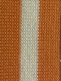 Cardigan in cotone bicolor traforato con laccetti
