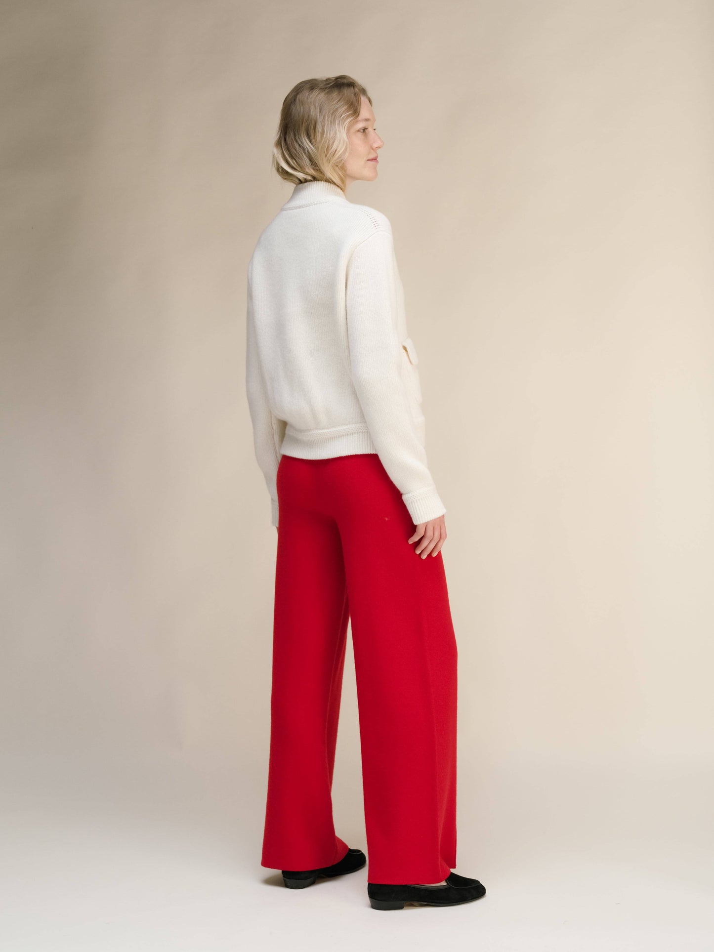 Giacca bomber in misto cashmere