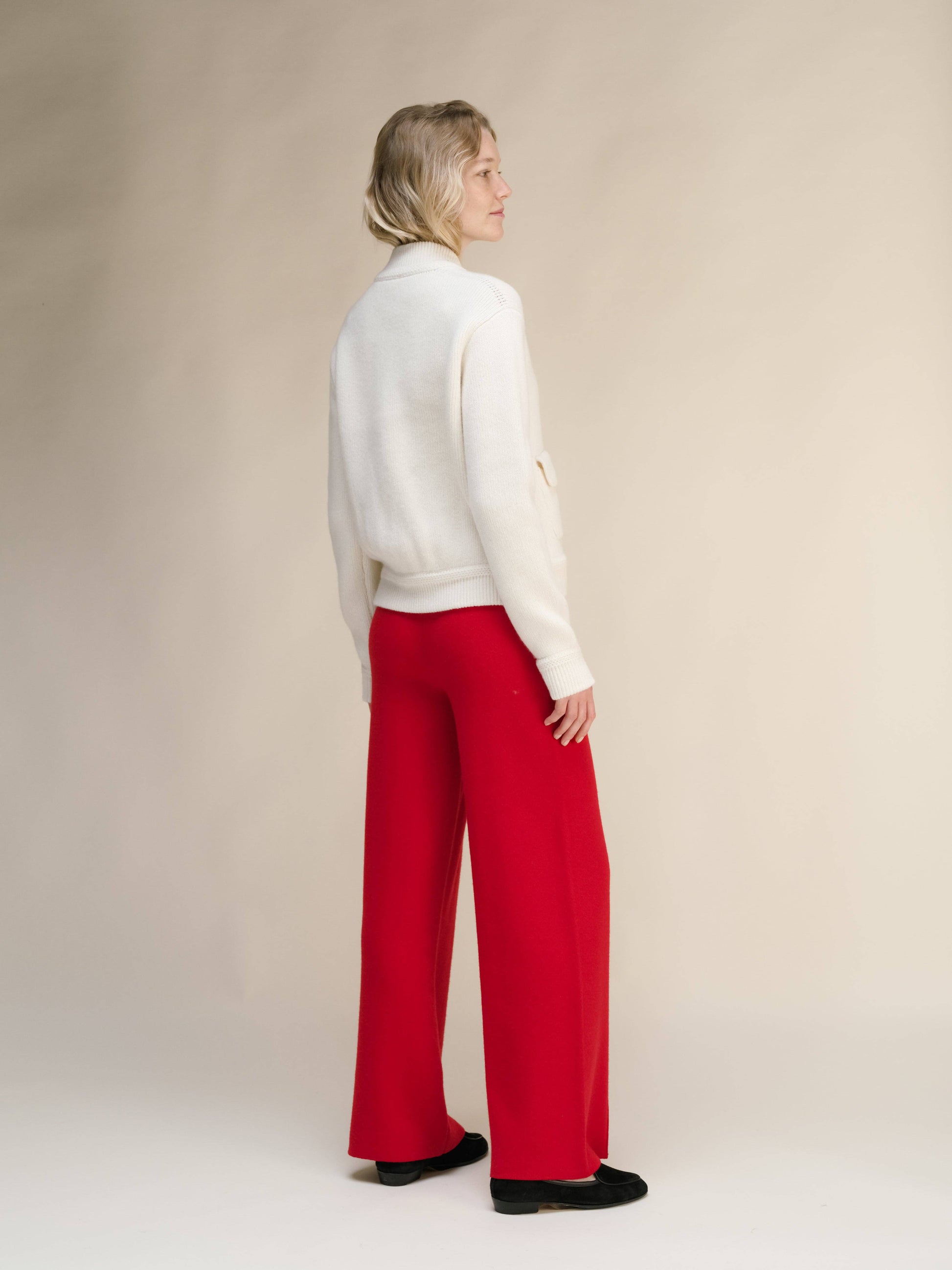 Giacca bomber in misto cashmere