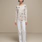 Maglione donna con paillettes a pois