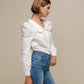 Camicia in cotone 100% con colletto maxi