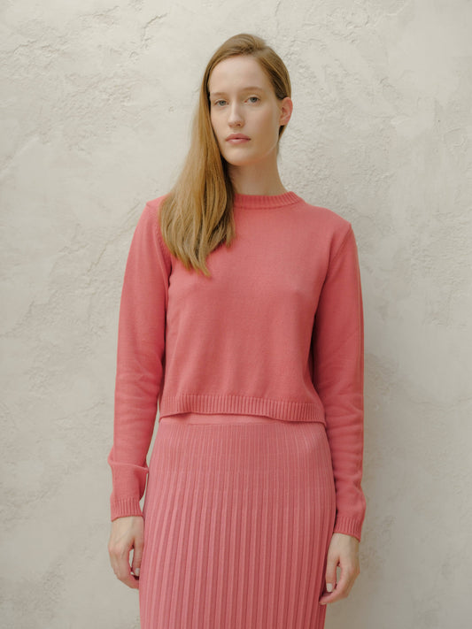 Maglione girocollo in cotone fine
