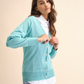 Cardigan bicolore in maglia