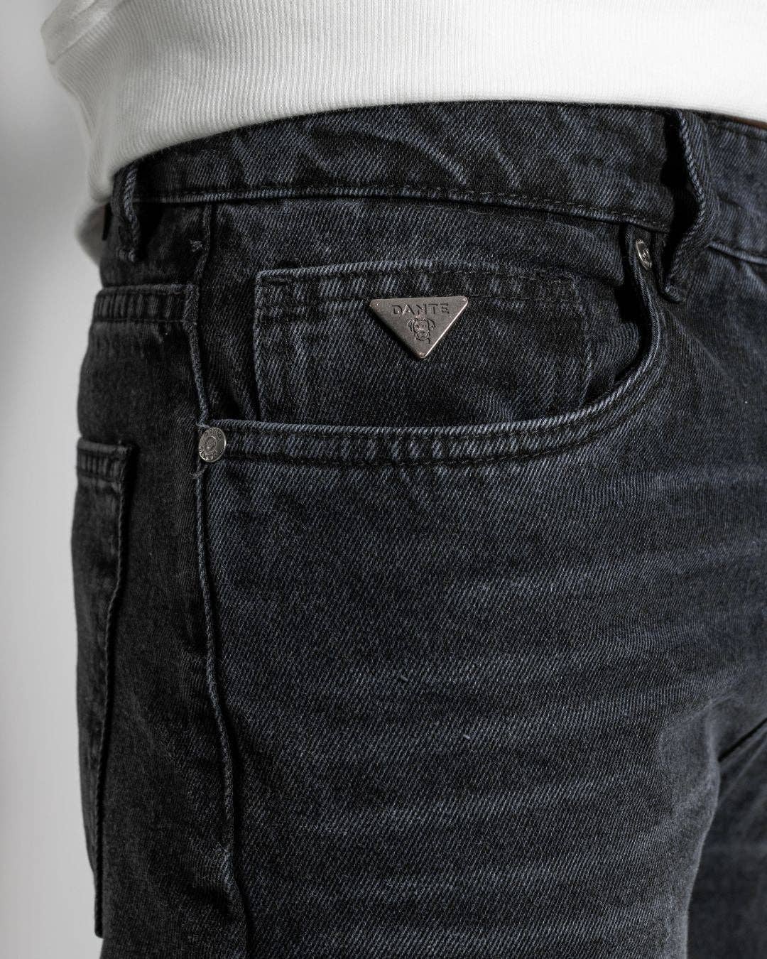 Jeans Uomo Stretch Nero Rotten