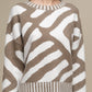 Maglione in maglia jacquard bicolore