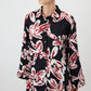 Camicia stampata con polsini ampi