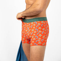 Boxer in cotone biologico con stampa cavallucci marini