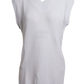 Gilet lungo in maglia di cotone