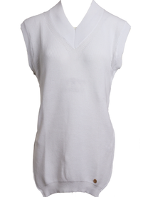 Gilet lungo in maglia di cotone