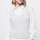 Gilet in Maglia Strutturata con Scollo a V