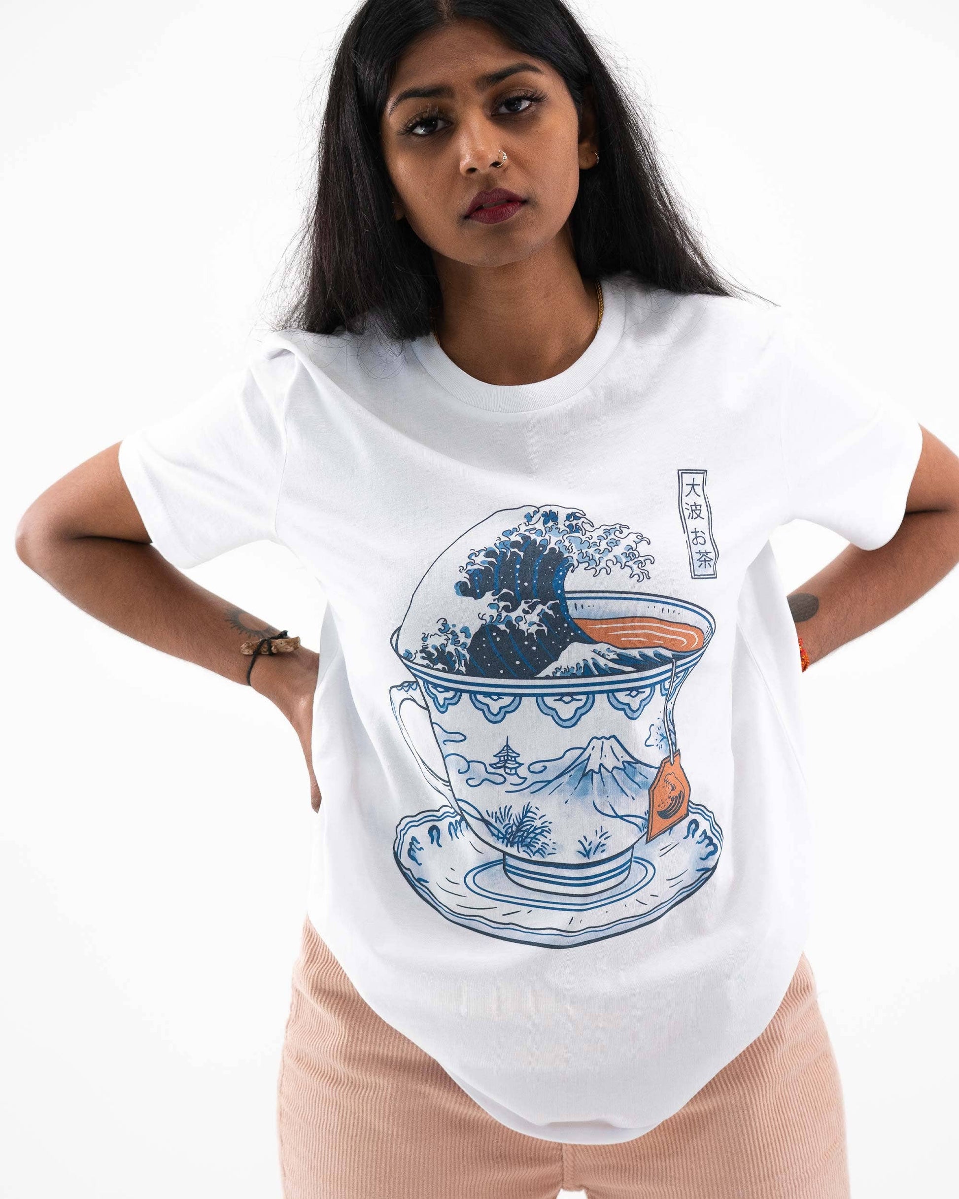 T-shirt vintage giapponese Kanagawa Tea