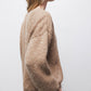Maglione in maglia rasata con scollo a V