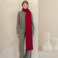 Maxi Sciarpa a Coste in Puro Cashmere