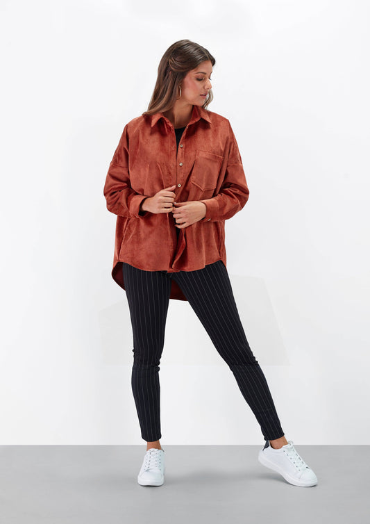 Leggings gessati elasticizzati