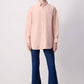 Camicia in popeline oversize rosa