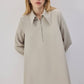 Tunica con zip dal taglio oversize