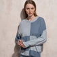 Maglione in maglia a quadri color block