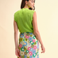 Gilet lungo in maglia di cotone