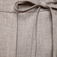 Pantaloni dritti con laccio in vita