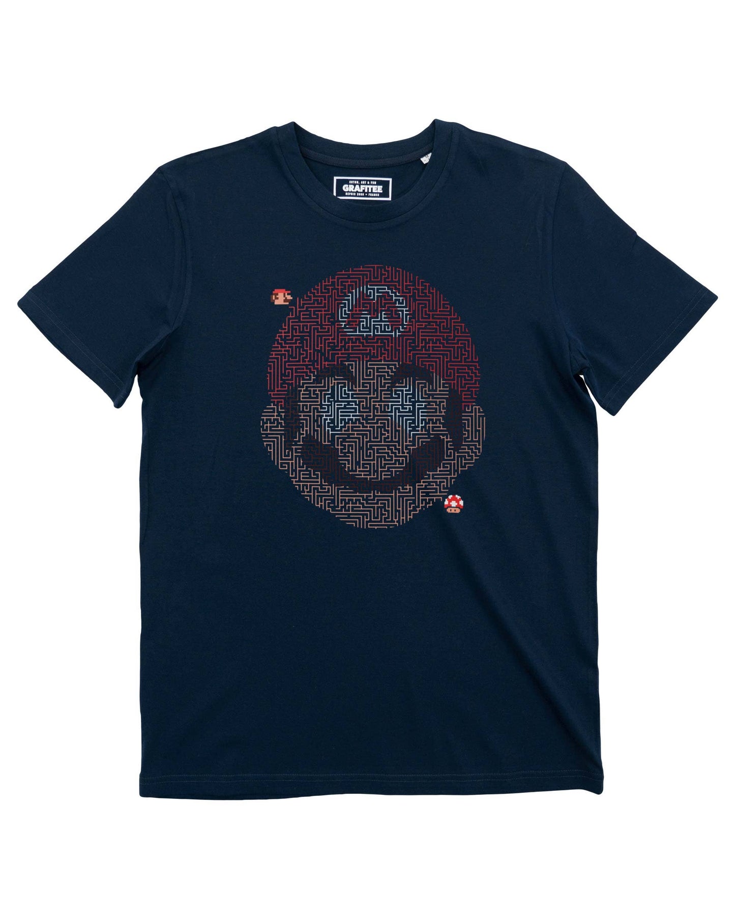T-shirt Labirinto di Mario in Cotone Biologico