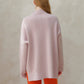 Maglione dolcevita ampio in misto cashmere
