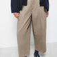 Pantaloni a sigaretta con pieghe in cotone