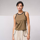 Top basic con bordi a contrasto