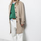 Cappotto lungo minimal con colletto classico
