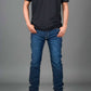 Jeans da uomo lavaggio scuro elasticizzati