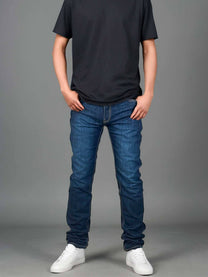 Jeans da uomo lavaggio scuro elasticizzati