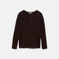 Cardigan in maglia rasata con scollo a V