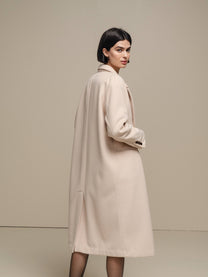 Cappotto lungo doppiopetto da donna