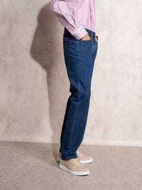 Jeans uomo in denim elasticizzato