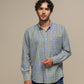 Camicia uomo a quadri in cotone misto