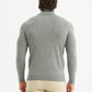 Maglione collo camionista effetto cashmere grigio argento