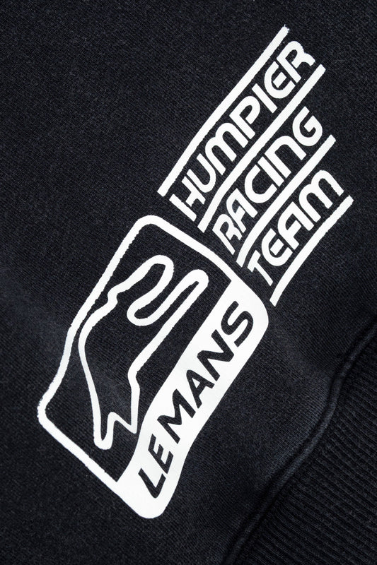 Felpa girocollo racing in cotone biologico