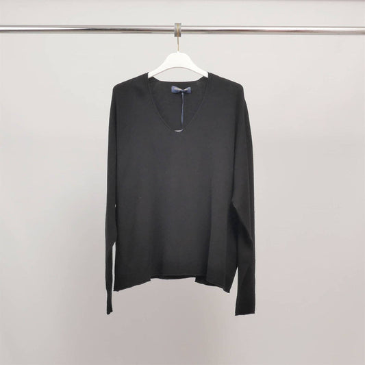 Maglione morbido e fluido con scollo a V