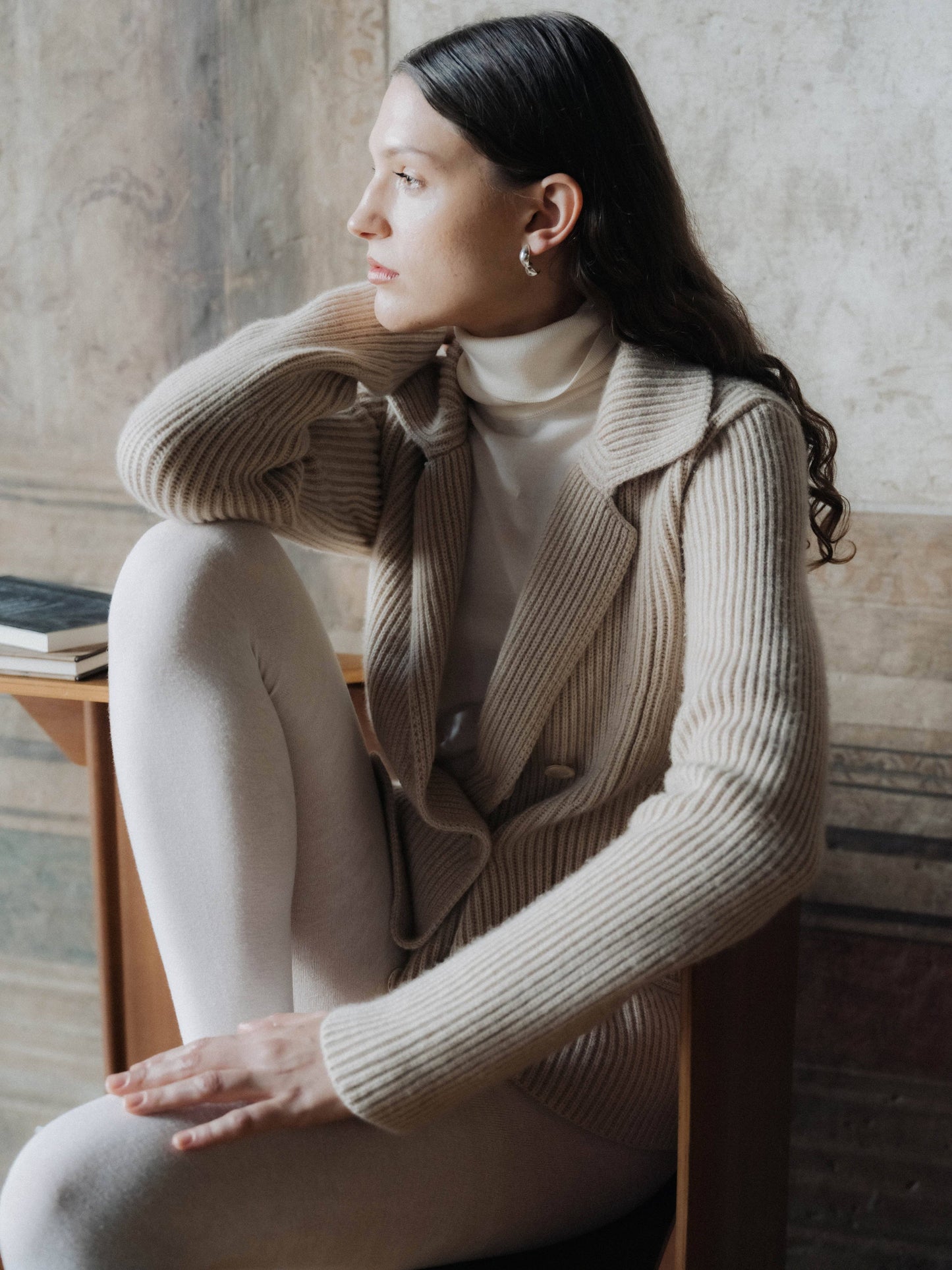 Giacca doppiopetto Bar in puro cashmere