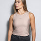 Top beige antimacchia in lycra