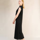 Abito smanicato in maglia a trecce misto cashmere