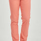 Pantaloni chino elasticizzati corallo