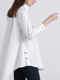 Tunica camicia lunga bianca