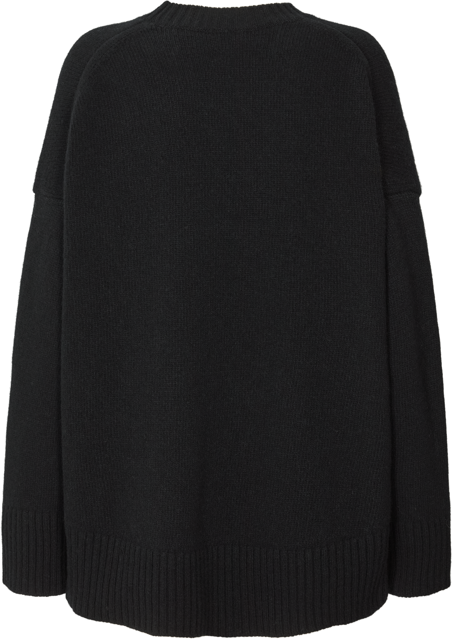 Maglione oversize Vigga in lana d’agnello nero