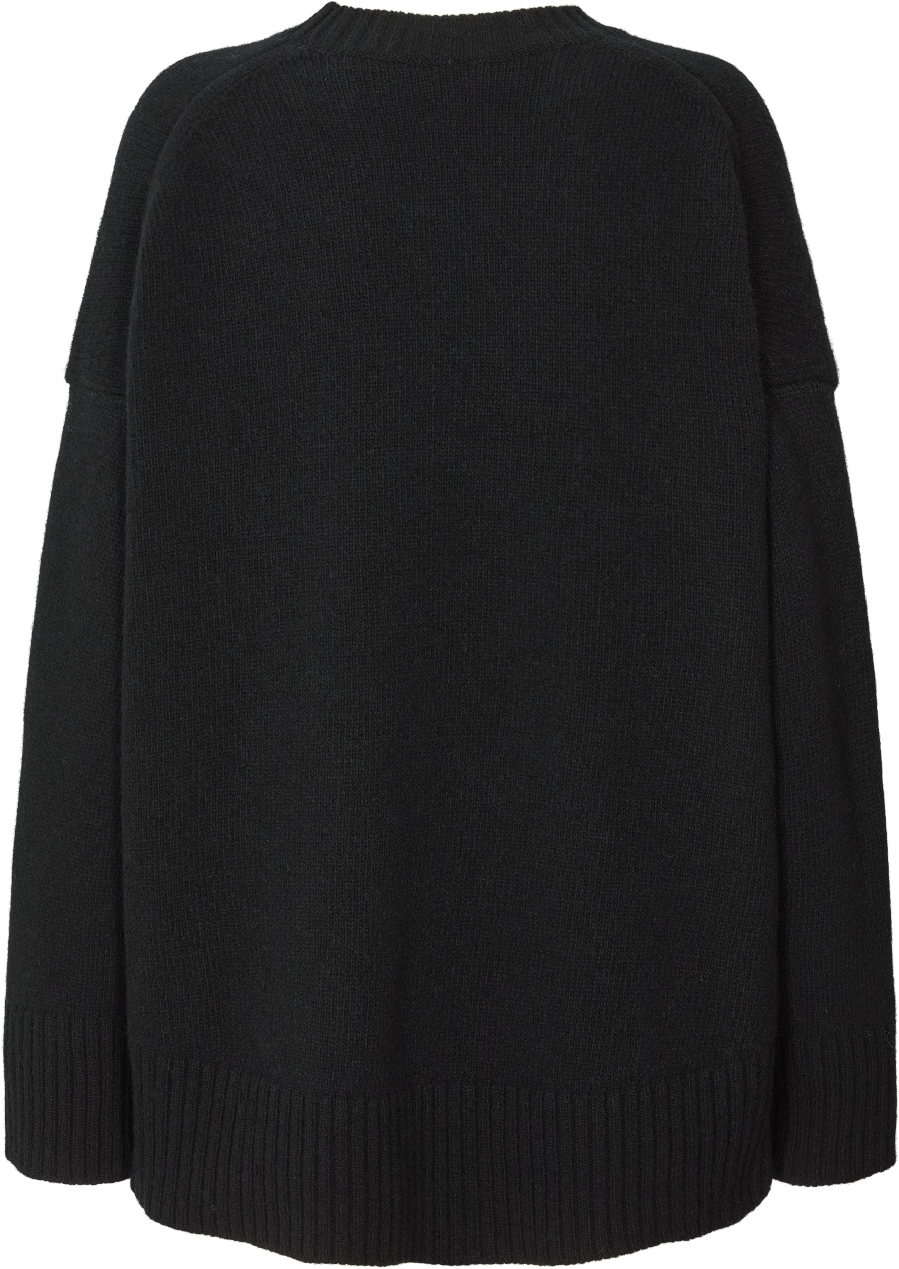 Maglione oversize Vigga in lana d’agnello nero